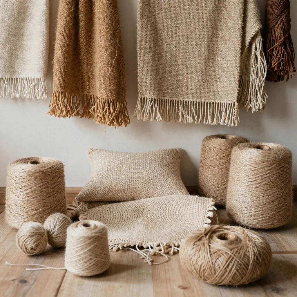 Artisan working with natural materials in a workshop setting